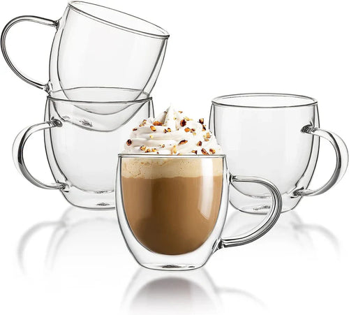 Double Wall Glass Coffee Mug