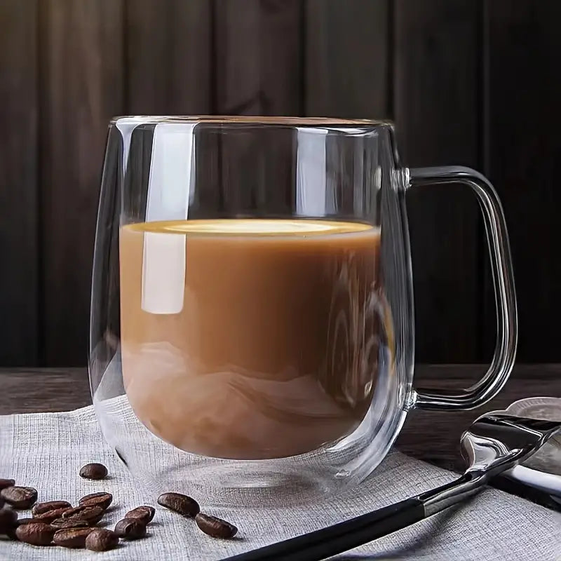 Double Wall Glass Coffee Mug