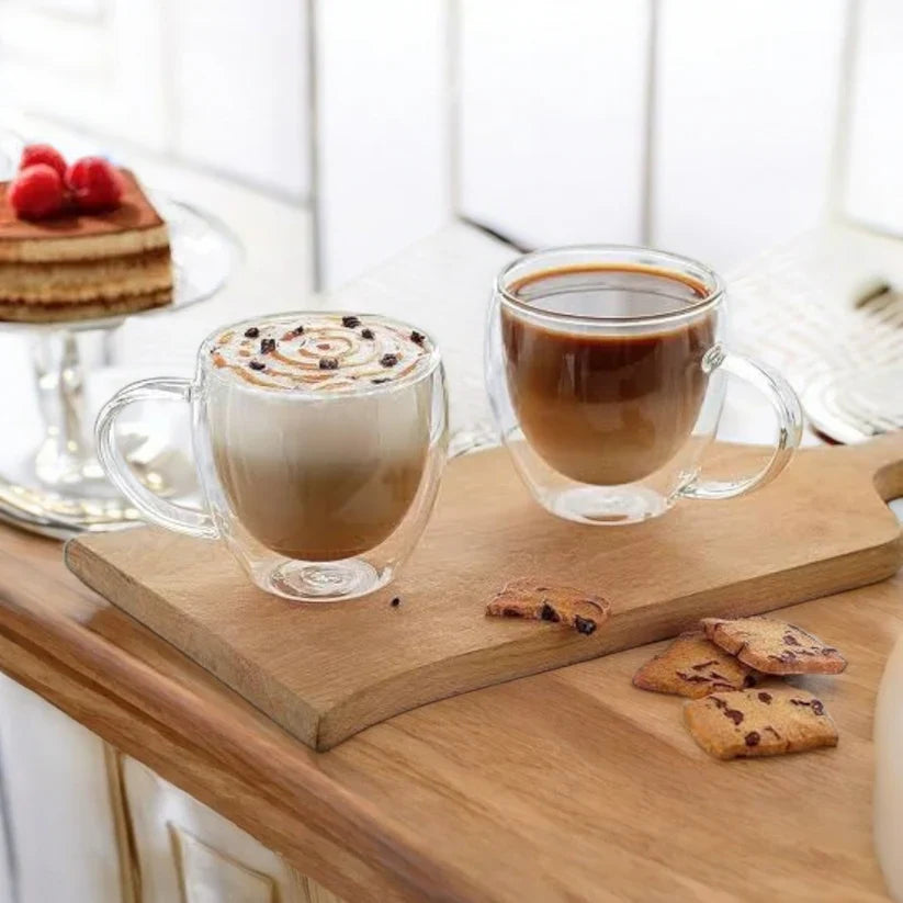Double Wall Glass Coffee Mug